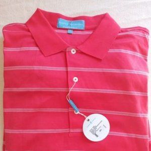 Red & White Polo Tee XL